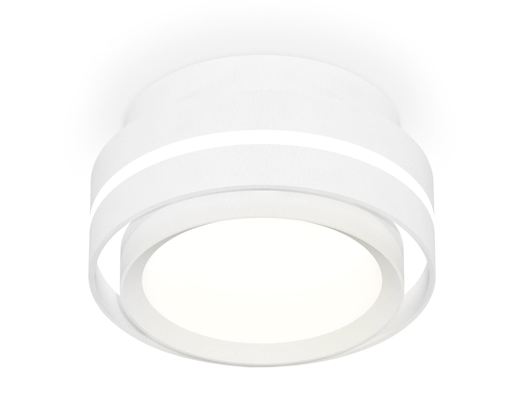 Ambrella Комплект накладного светильника XS8412001 SWH/CL белый песок/прозрачный GX53 (C8412, N8112) — миниатюра 1