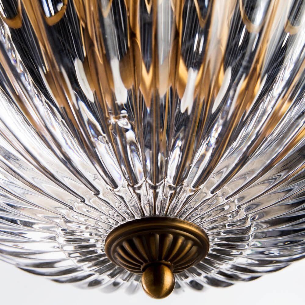 Arte Lamp Schelenberg Латунь/Прозрачный Светильник потолочный 40W E14 A4410PL-3SR — миниатюра 5