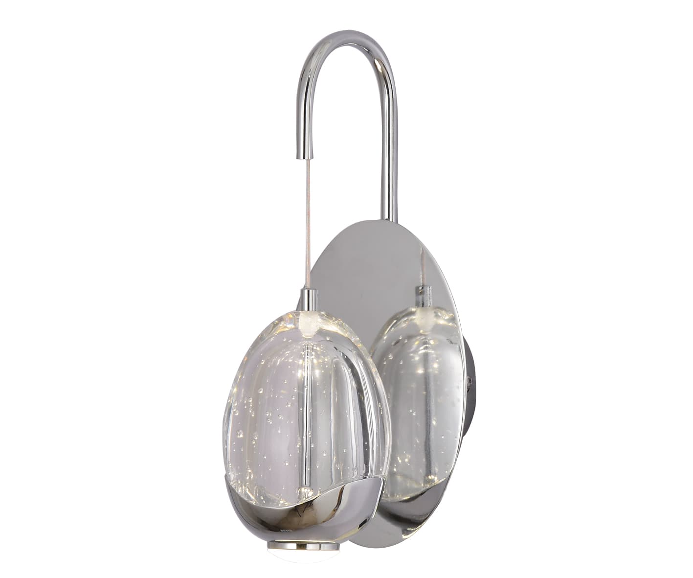 Kink Light 07866,02 Бра Берти хром w12*12 h32 Led 6W (4000K)