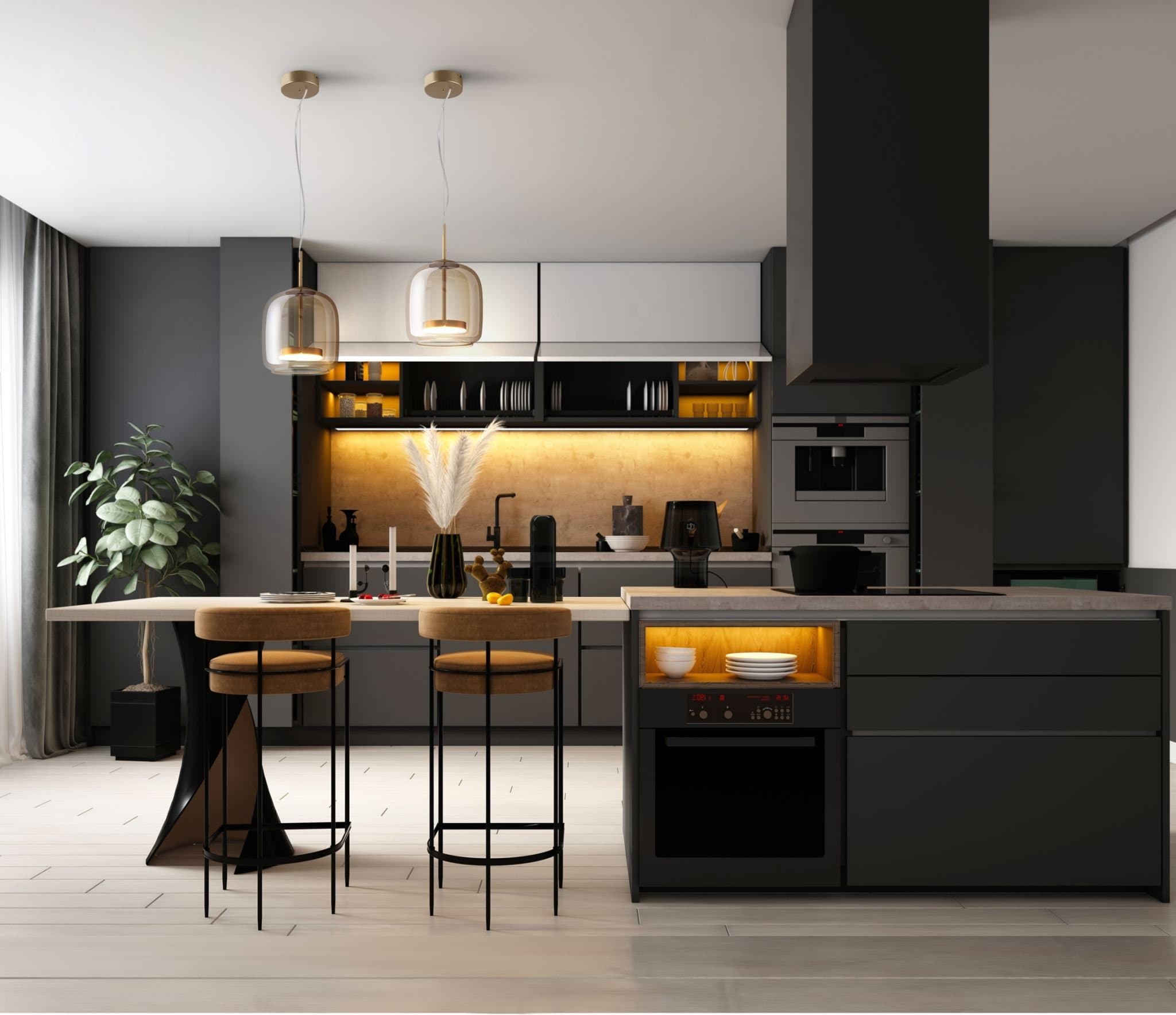 Maytoni Modern Бронза Светильник подвесной MOD128PL-L6AM — миниатюра 4