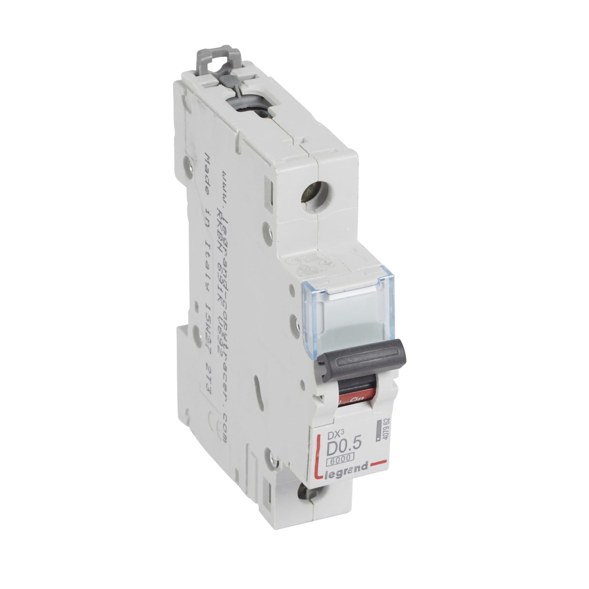 Legrand DX3 6000 Автоматический выключатель 10кА 1P 230/400В 0,5А 1 мод (D) 407962 — миниатюра 1