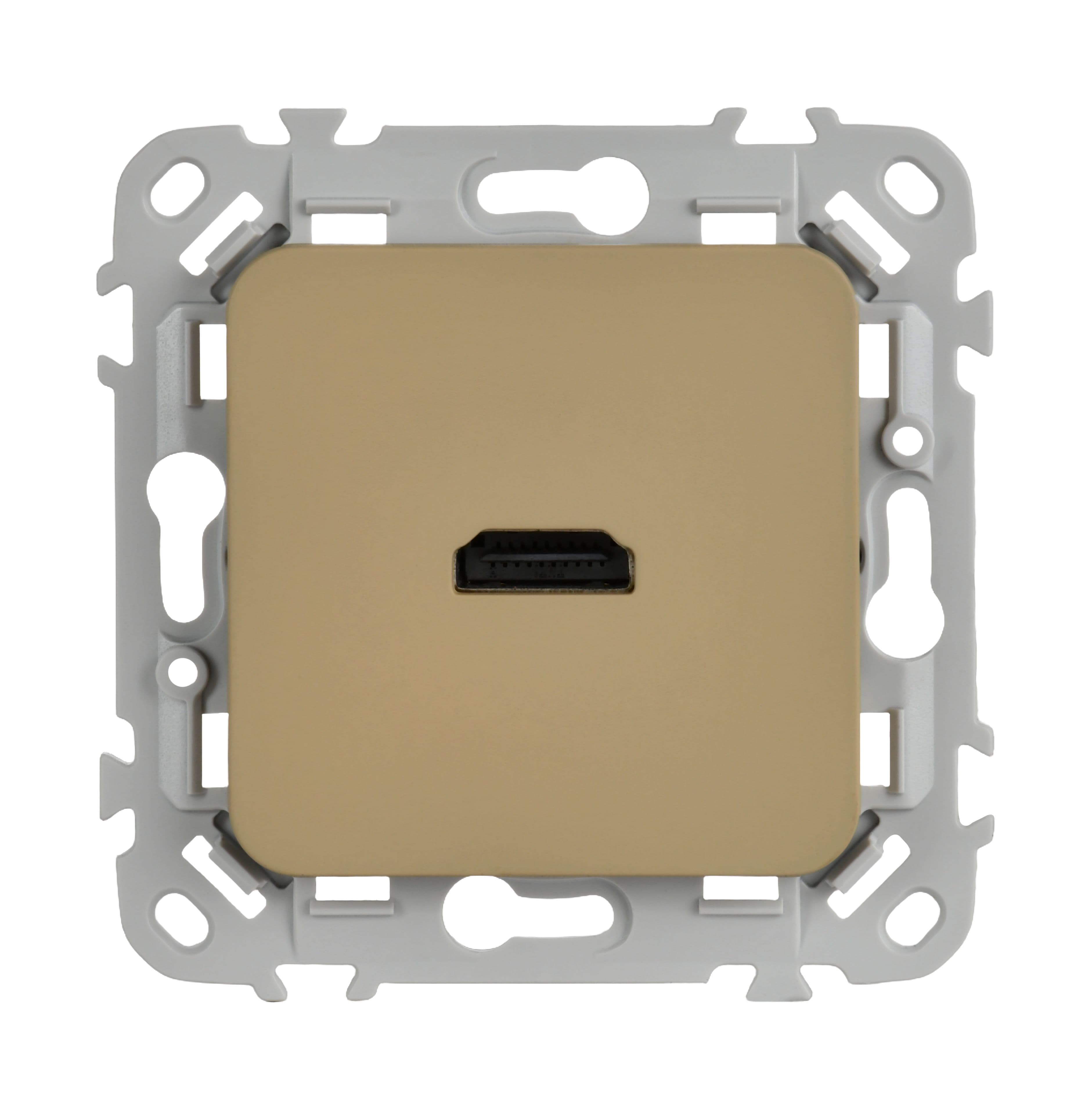 IEK FLITE Хаки Розетка HDMI — миниатюра 2