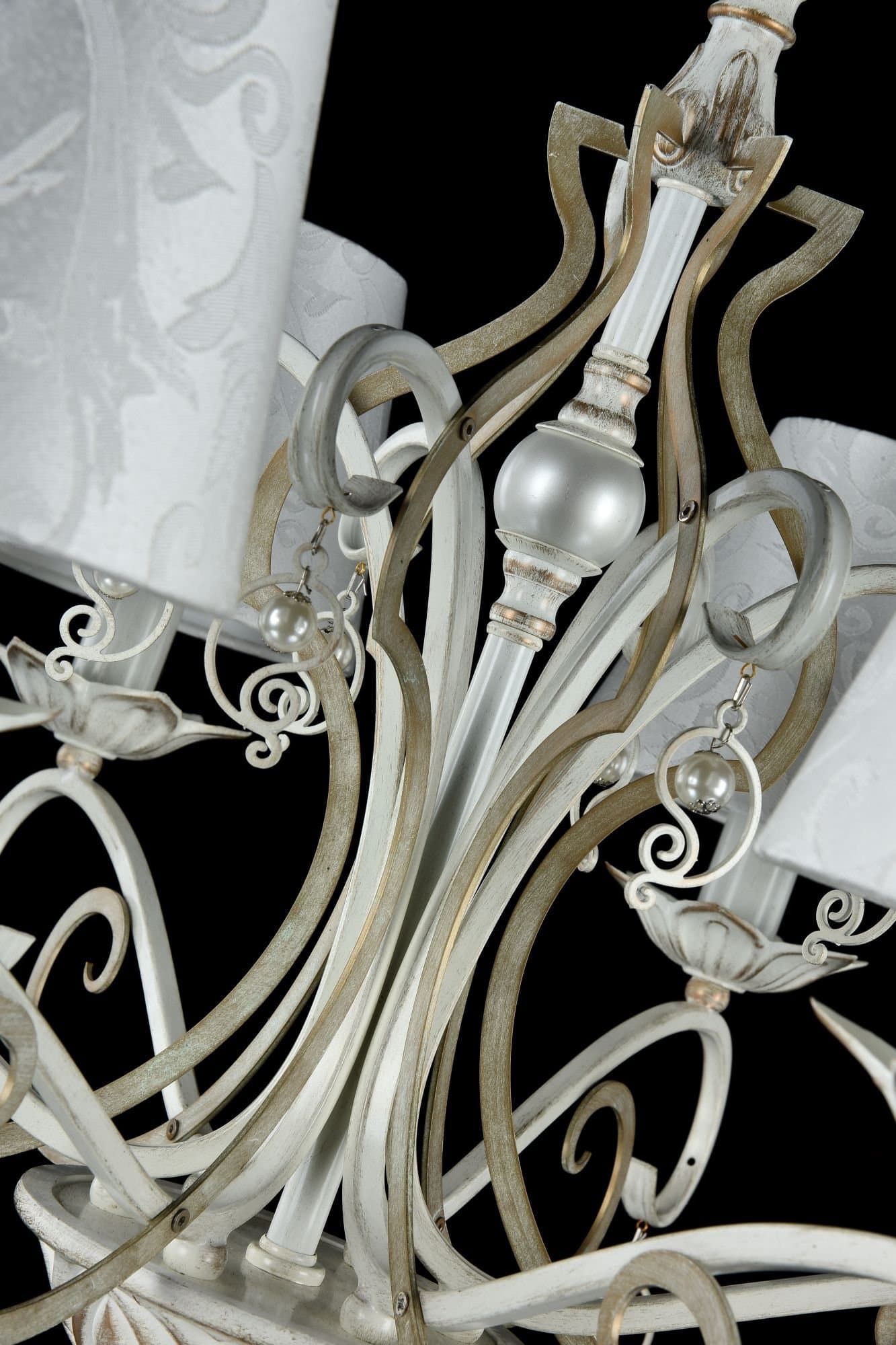 Maytoni Elegant Monile Белый с Золотом Люстра 6xE14 40W ARM004-06-W — миниатюра 9
