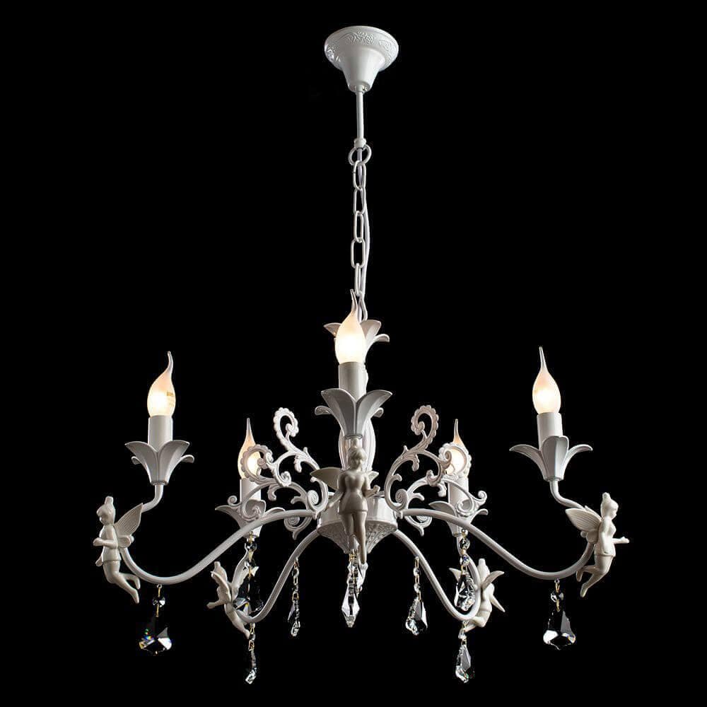 Arte Lamp Angelina Белая Люстра 40W E14 A5349LM-5WH — миниатюра 7