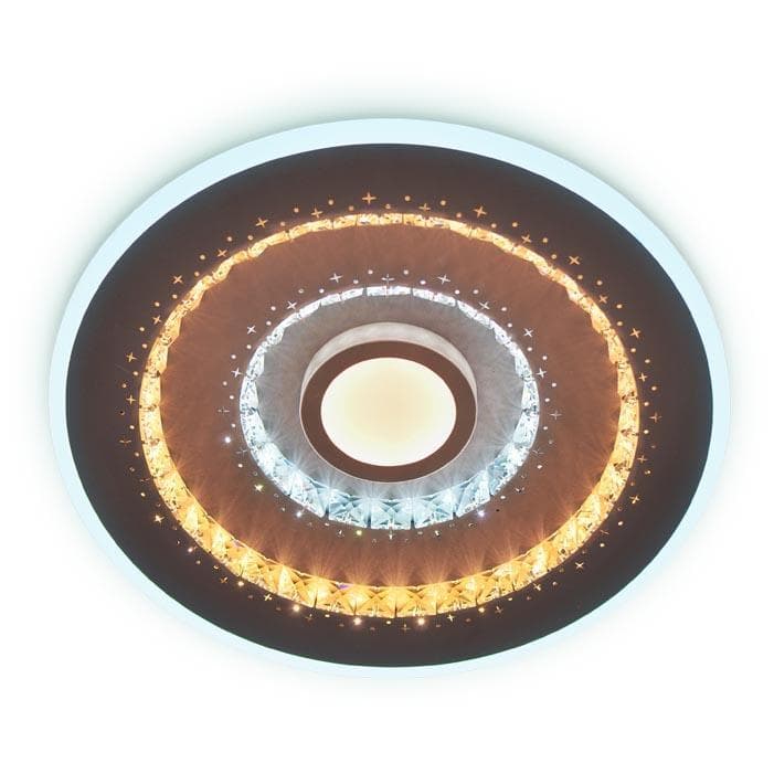 Ambrella Потолочный светодиодный светильник с пультом FA253 CF кофе 112W D490*60 (ПДУ РАДИО 2.4)