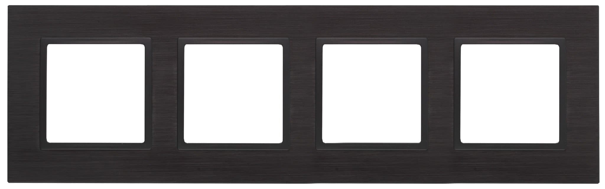 ЭРА 14-5204-05 Elegance Черный/антрацит Металл Рамка 4-ая