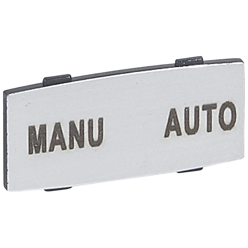 Legrand Osmoz вставк. узкая алюм. "MANU -AUTO" надпись 024343