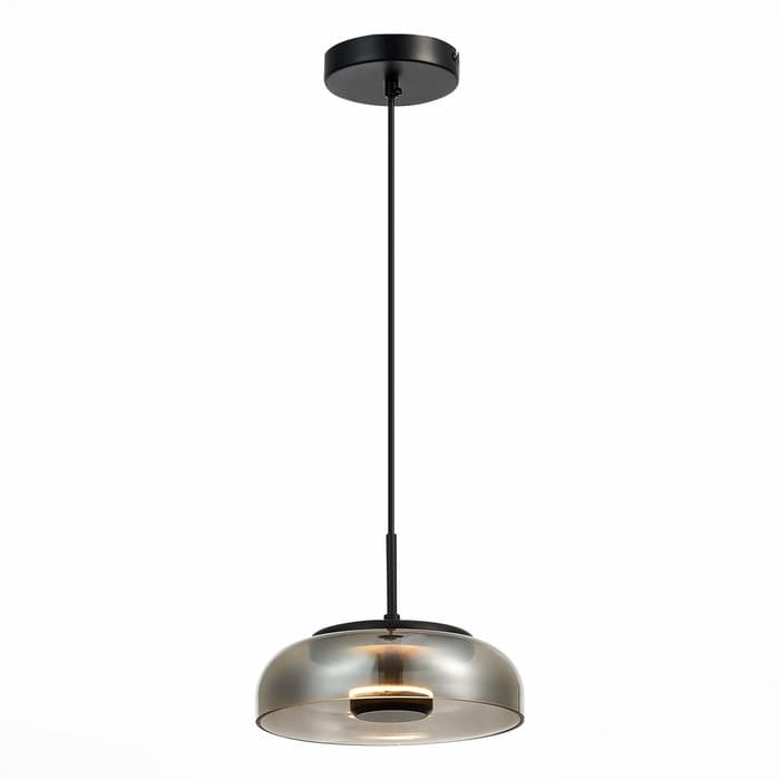 ST LUCE  SL6002.403.01 Подвес Черный/Дымчатый LED 1*7W 4000K