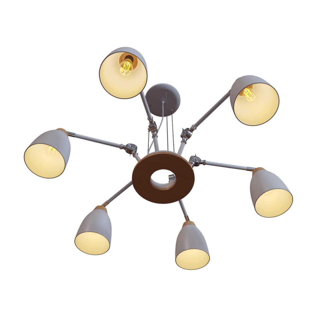 LOFT IT LOFT4402/6WH Люстра подвесная 6xE27 max 60W LOFT4402/6WH, шт — миниатюра 4