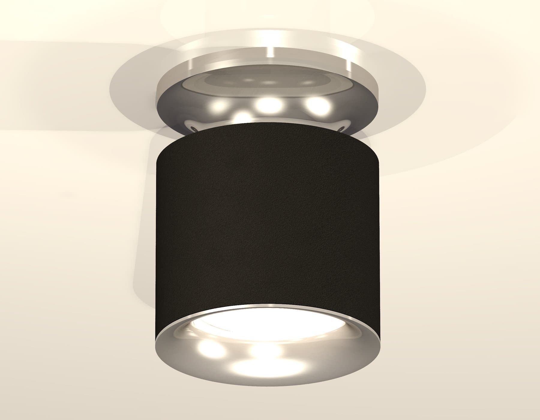 Ambrella Комплект накладного светильника XS7402083 SBK/PSL черный песок/серебро полированное MR16 GU5.3 (N7927, C7402, N7012) — миниатюра 2