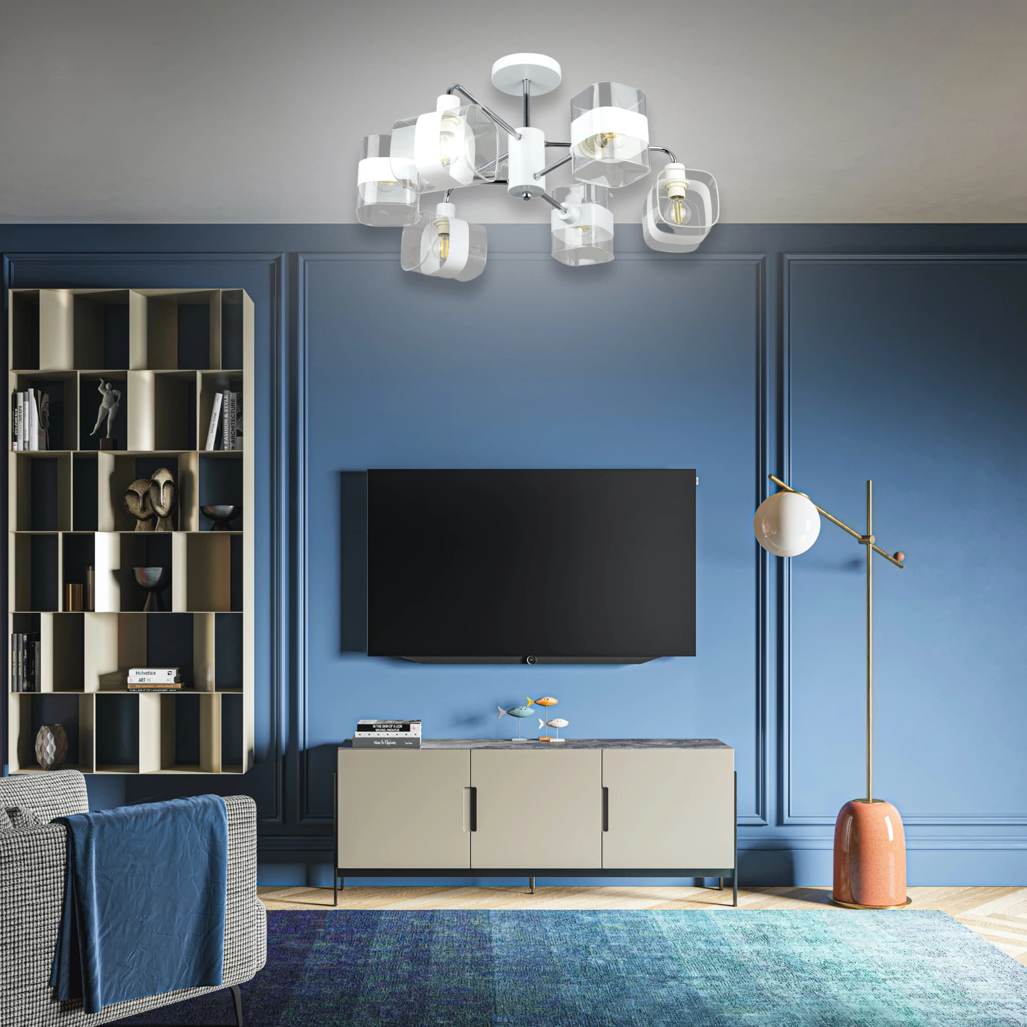 Citilux CL140160 Бертон Белый+Хром Люстра — миниатюра 14