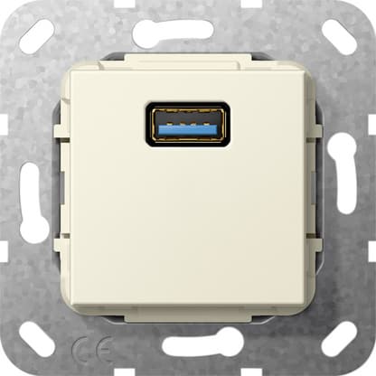 Gira S-55 Крем Переходник USB 3.0 A 568201