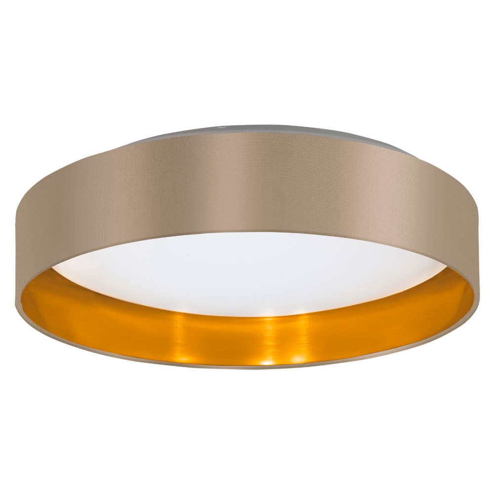 Eglo 99541 Светод. потол. светильник MASERLO 2, 24W (LED), Ø380, H90, 2050lm, пластик, сталь, белый/текст