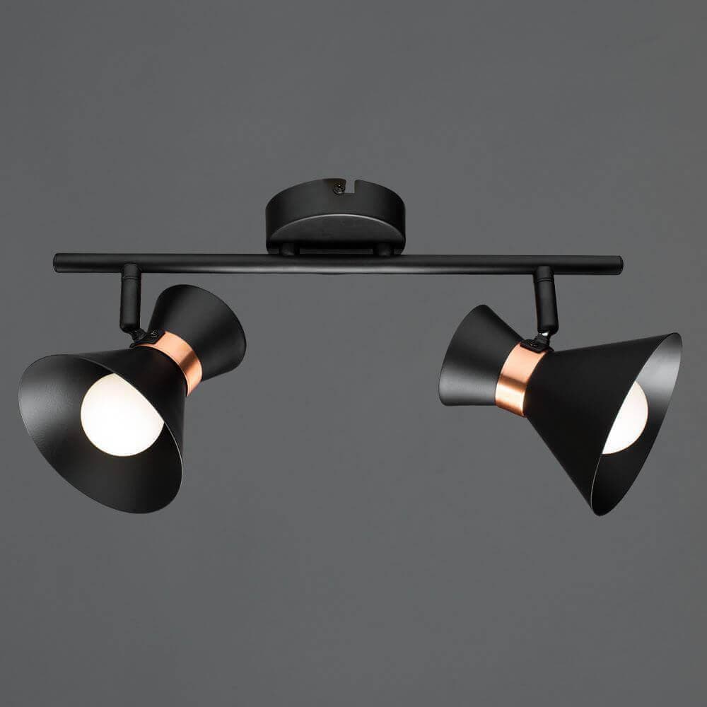 Arte Lamp Baltimore Черный Спот 2x40W 2xE14 A1406AP-2BK — миниатюра 5