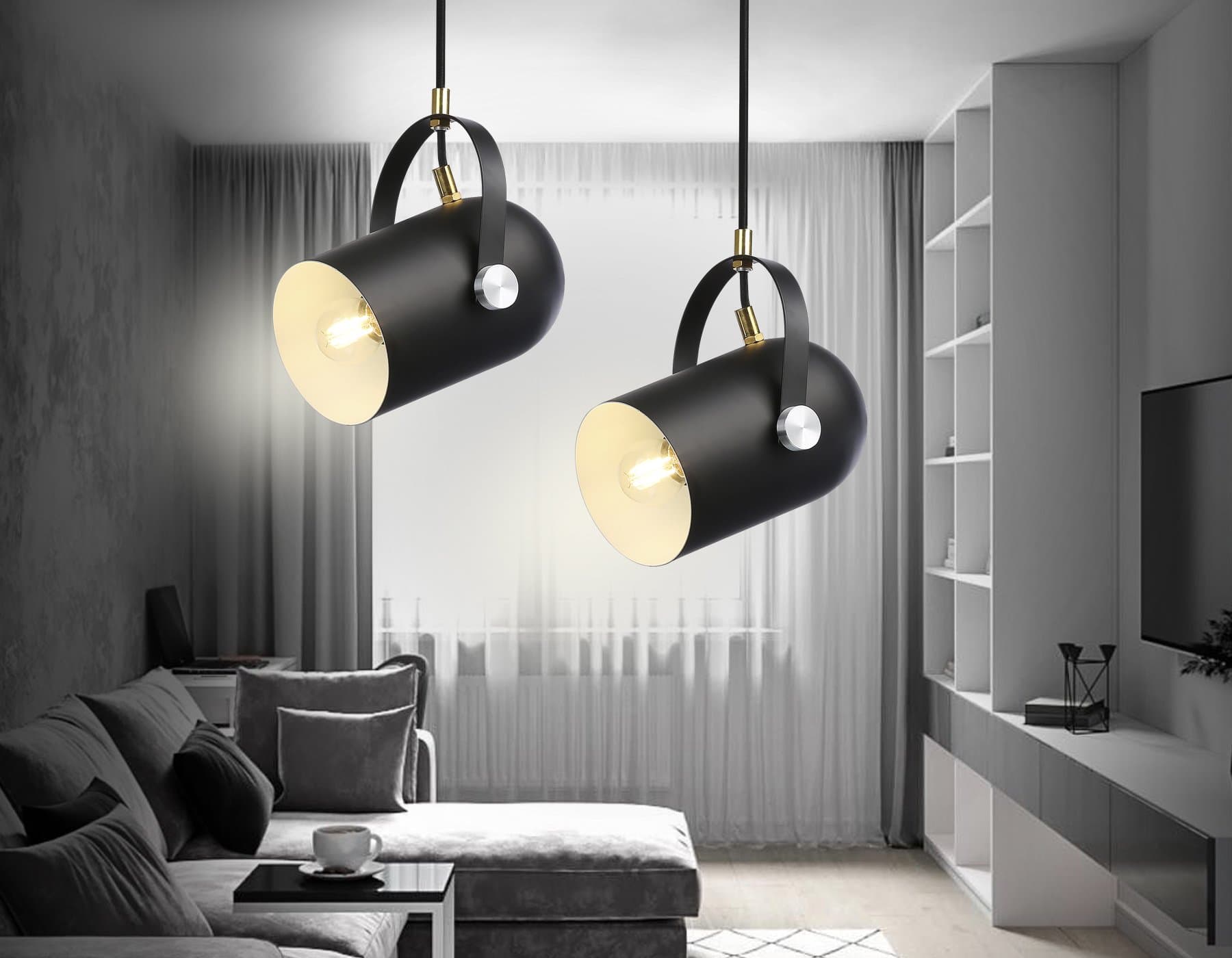 Ambrella Подвесной светильник в стиле лофт TR8206 BK черный E27 max 40W D117*1035 — миниатюра 3