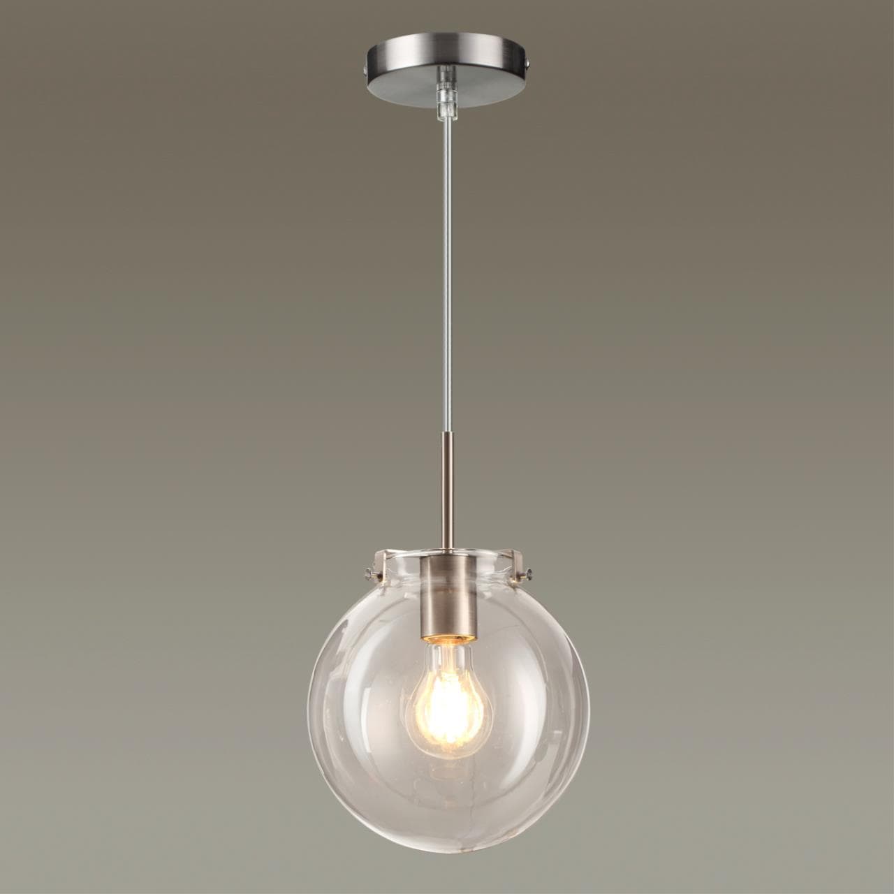 Lumion 4590/1 SUSPENTIONI LN21 никель Подвес E27 60W 220V TREVOR — миниатюра 3