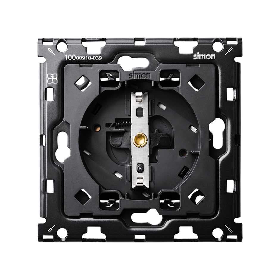 Simon 100 Кит 1 пост механизм 1 розетка Schuko + суппорт 10010105-039