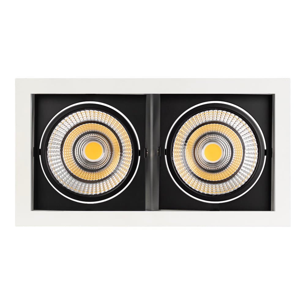 Arlight Светильник CL-KARDAN-S283x152-2x25W Warm3000 (WH-BK, 30 deg) (IP20 Металл, 3 года) 028861 — миниатюра 7