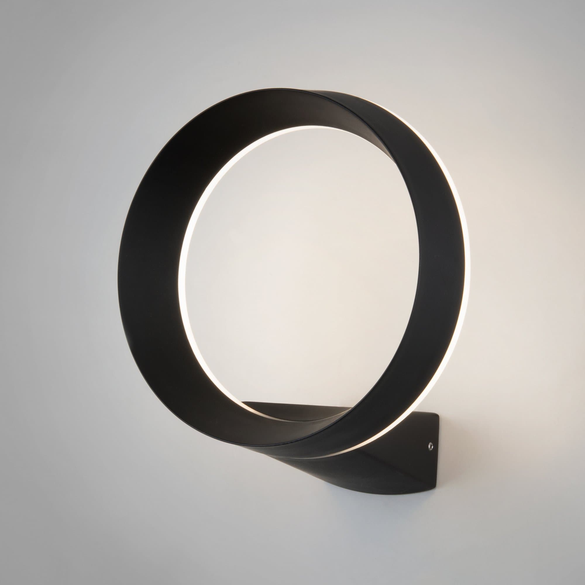 Elektrostandard 1710 TECHNO LED / Светильник садово-парковый со светодиодами Ring чёрный a054933