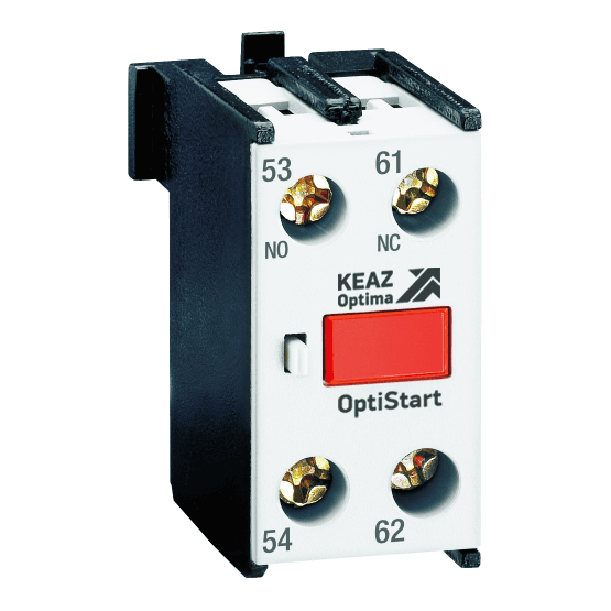 КЭАЗ Блок контактный OptiStart K-FX-1011 фронтальный 1НО+1НЗ для F-09..(A)F-150 и FR
