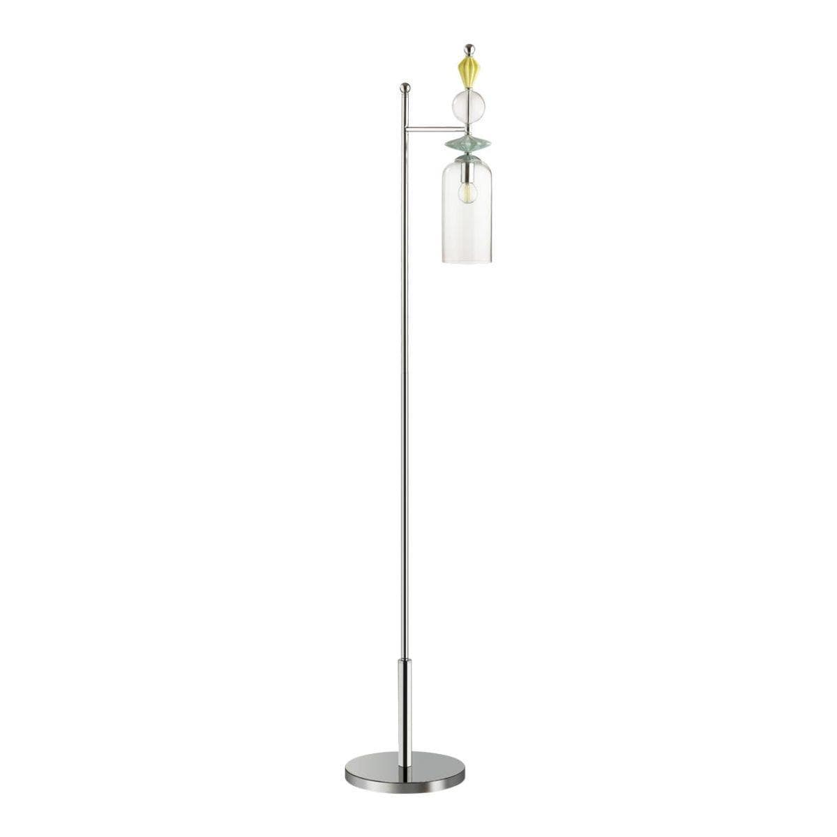 Odeon Light 4893/1F CLASSIC ODL_EX22 33 хром/раноцветн./керамика/стекло Торшер E14 1*40W 4893/1F BIZET — миниатюра 1