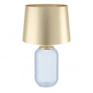 Eglo 390064 Настольная лампа CUITE, 1Х40W, E27, H605, Ø350, стекло/сталь, матовый никель