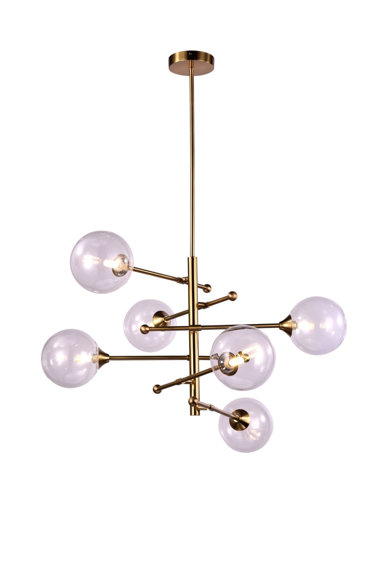 Freya Modern Maddison Золотая бронза Люстра FR5115PL-06BZ — миниатюра 4