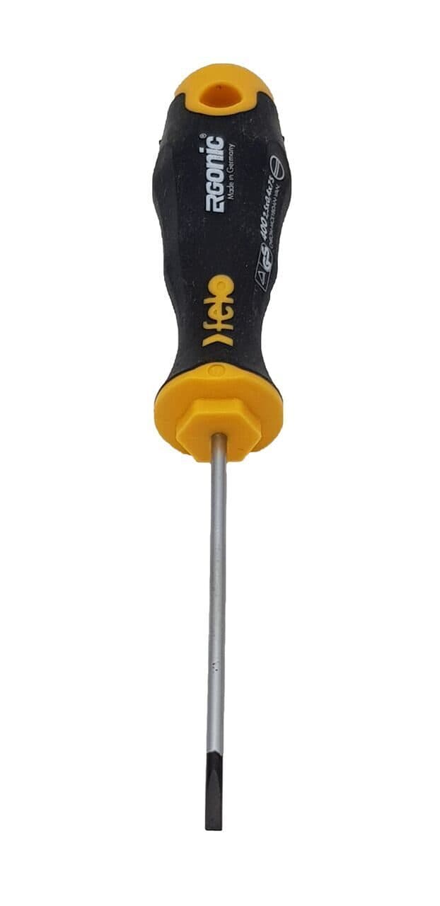 Felo Отвертка Ergonic плоская шлицевая 2,5X0,4X75 40002210 — миниатюра 3
