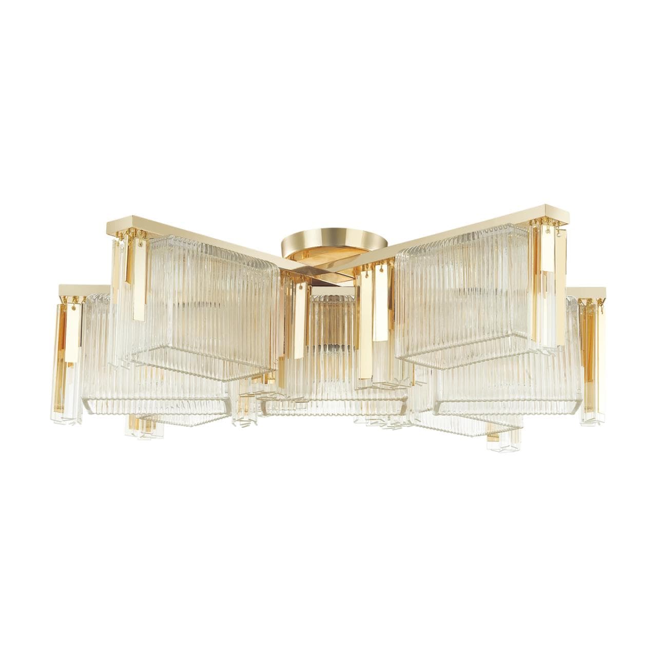 Odeon Light 4877/7C HALL ODL_EX22 59 золотой/прозрачный/стекло Люстра потолочная E14 7*40W GATSBY — миниатюра 1