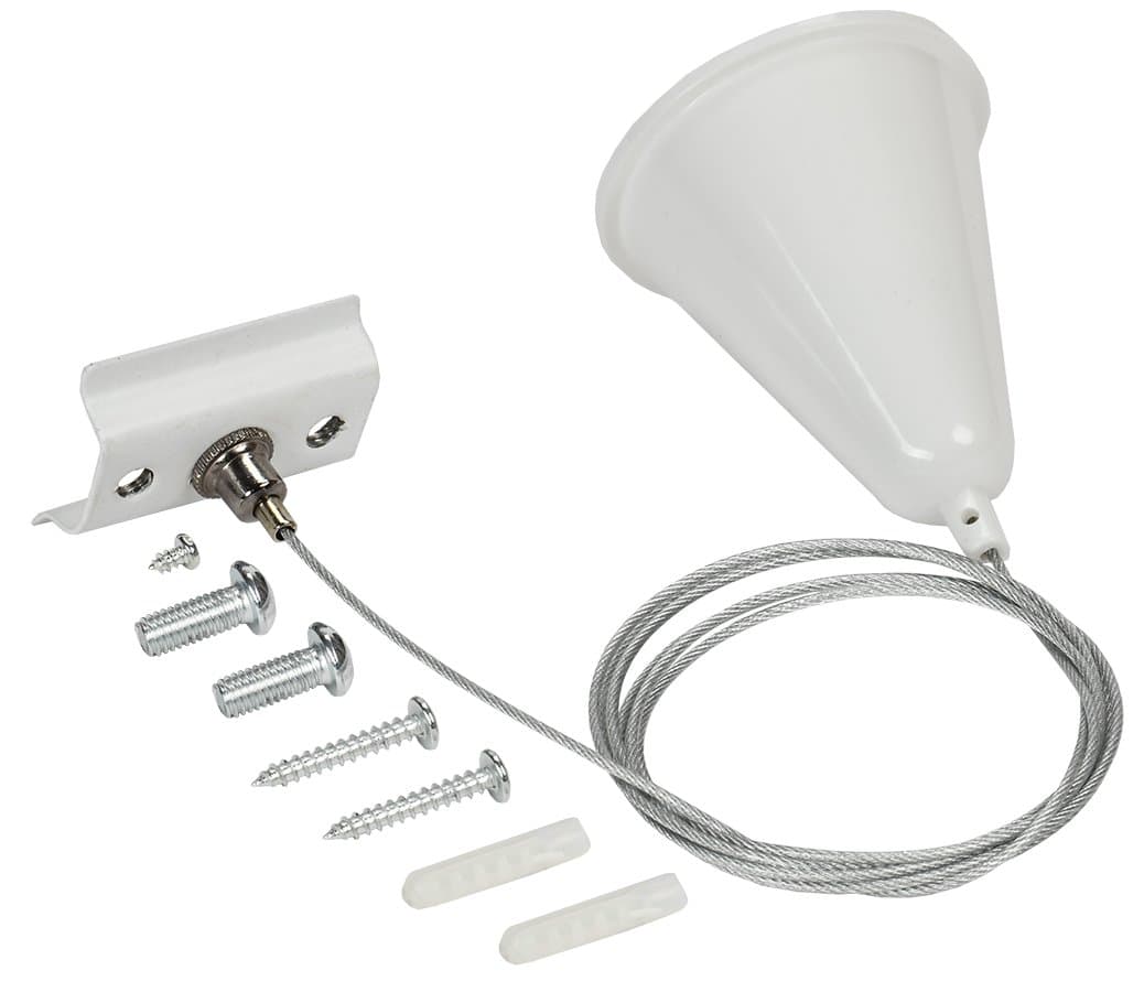 IEK LIGHTING Комплект подвеса для шинопровода с тросом 1,5м белый