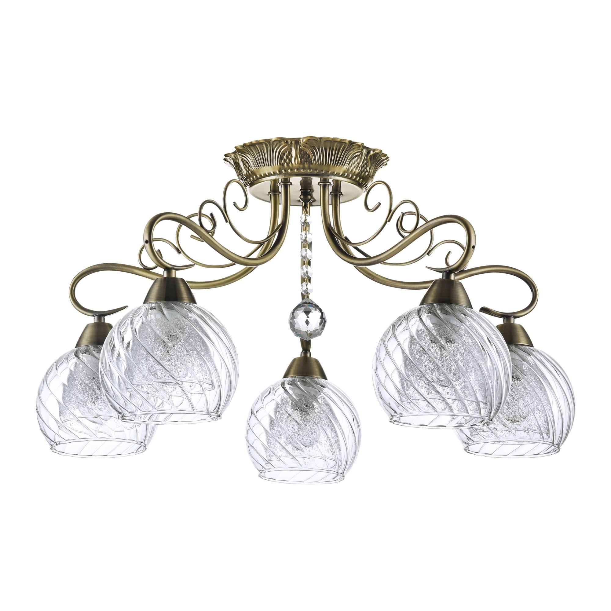 Freya Classic Nella Бронза Потолочный светильник E14 40W FR2662-PL-05-BZ — миниатюра 2