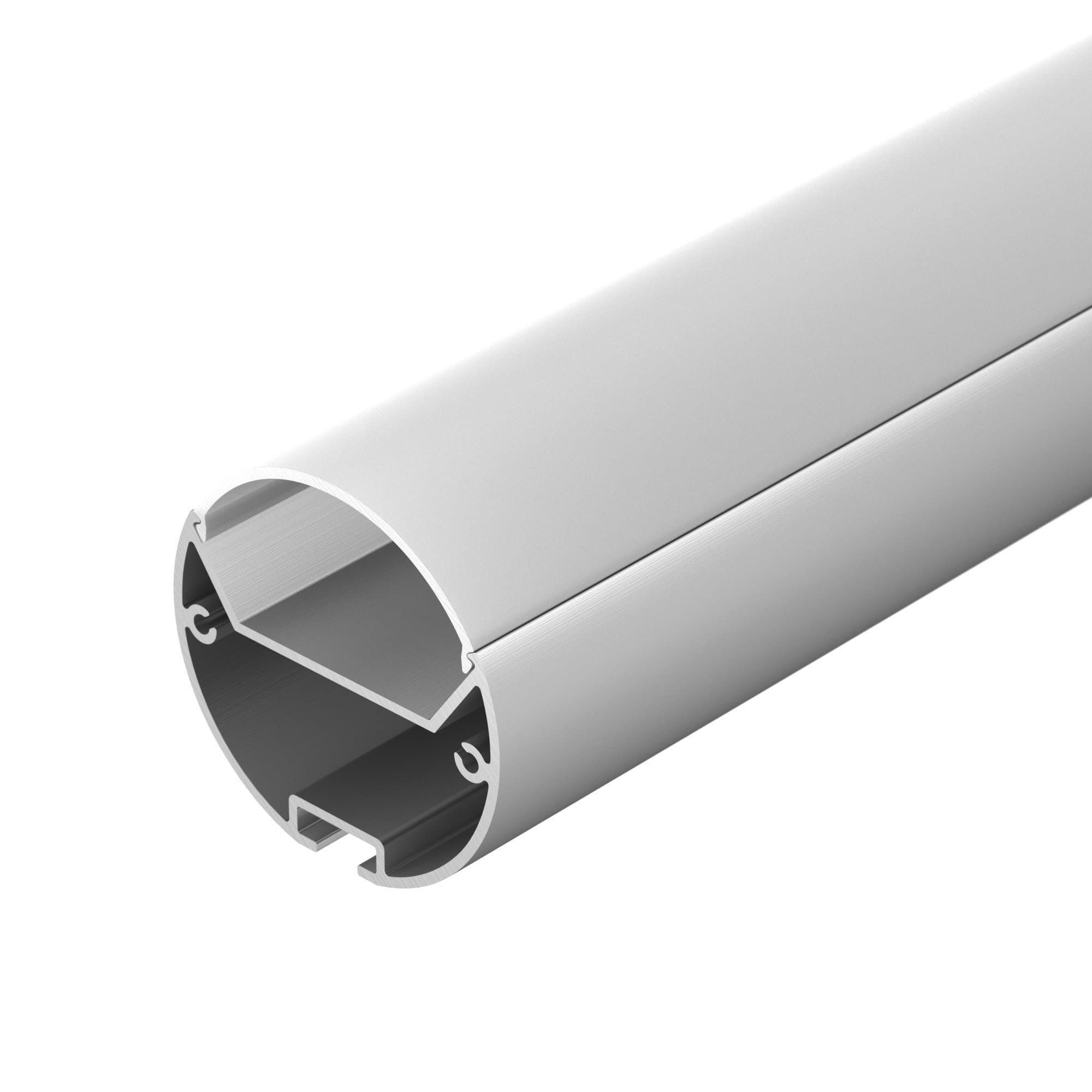 Arlight Профиль с экраном SL-ROUND-D40-2500 ANOD+OPAL (Алюминий) 020473