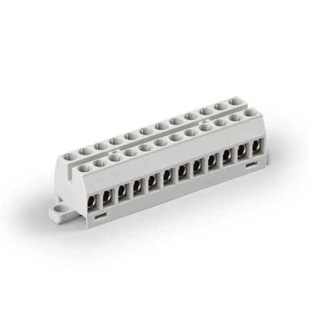 ENSTO Клеммный блок Compact 12-полюсный с защитой проводов, Cu 6 мм², 750 В KR8121