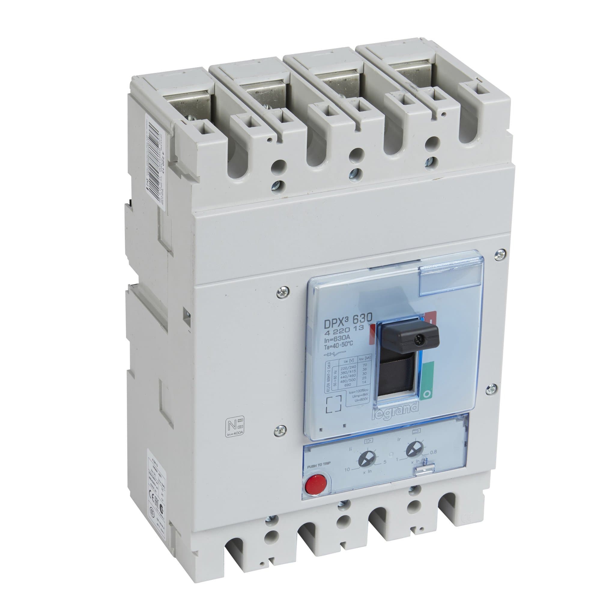 Legrand DPX3 630 Автоматический выключатель 3P+N/2 630А 36kA/термомагн.расц. 422013 — миниатюра 1