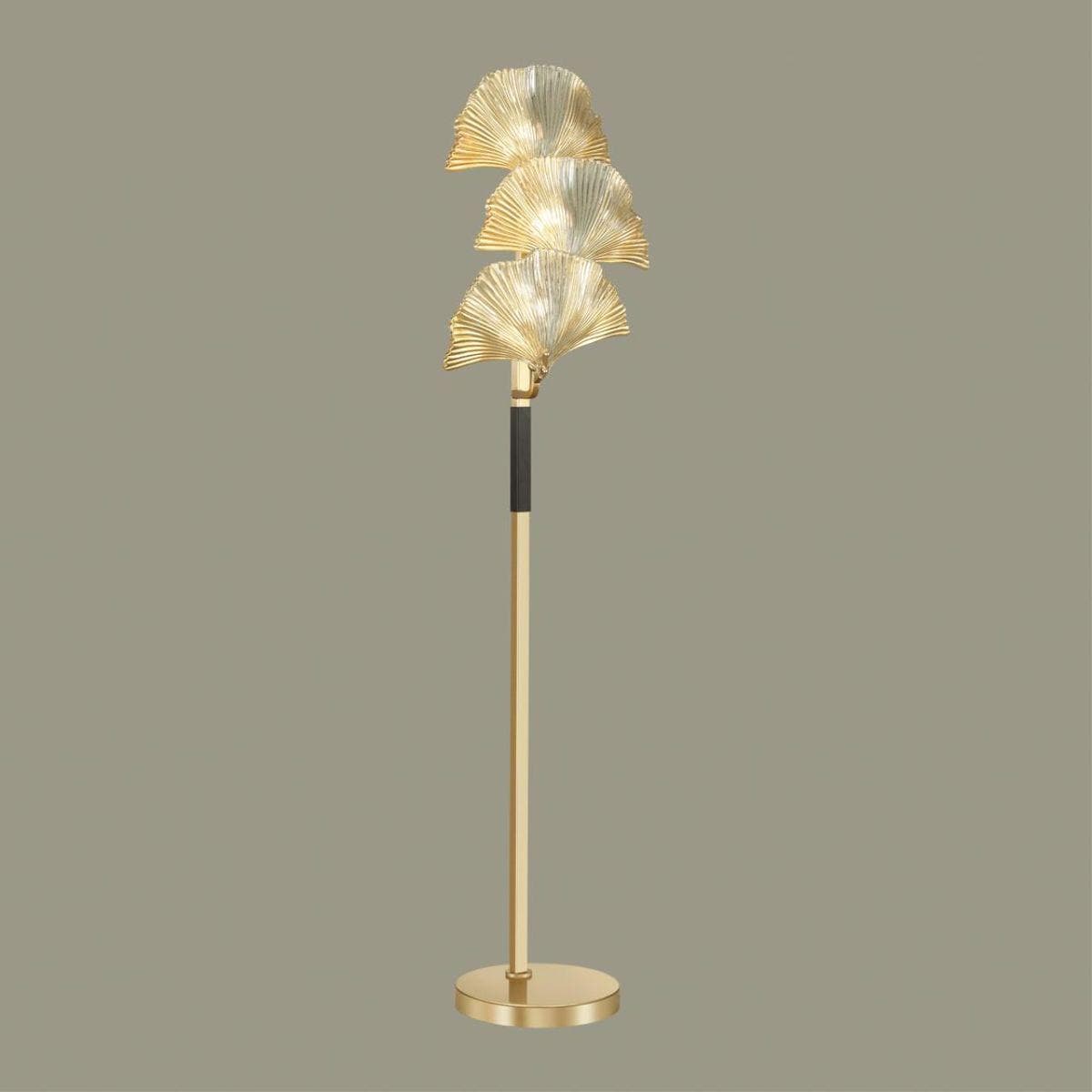 Odeon Light 4870/3F HALL ODL_EX22 15 золотой/черный/стекло Торшер E14 3*40W VENTAGLIO — миниатюра 4