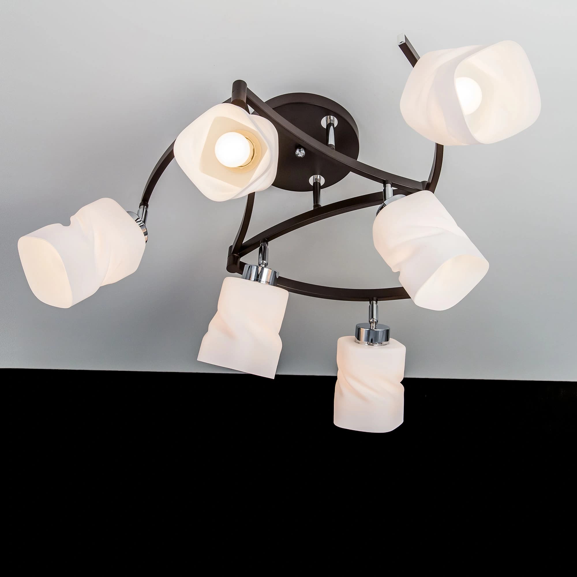 Citilux CL126162 Берта Хром+Венге Люстра — миниатюра 7