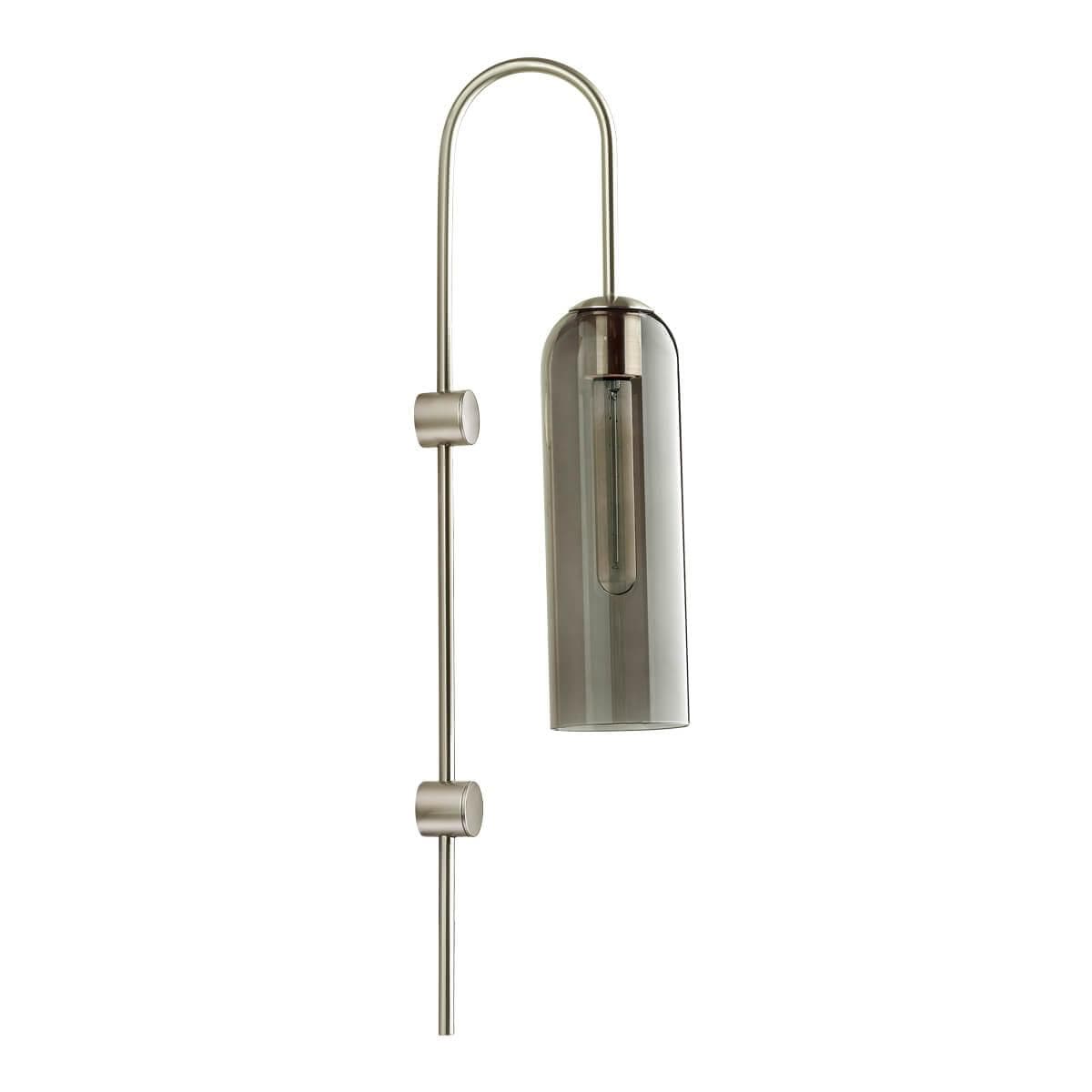 Odeon Light 4805/1W PENDANT ODL21 291 никель/дымчатый Бра E27 1*60W VOSTI — миниатюра 2