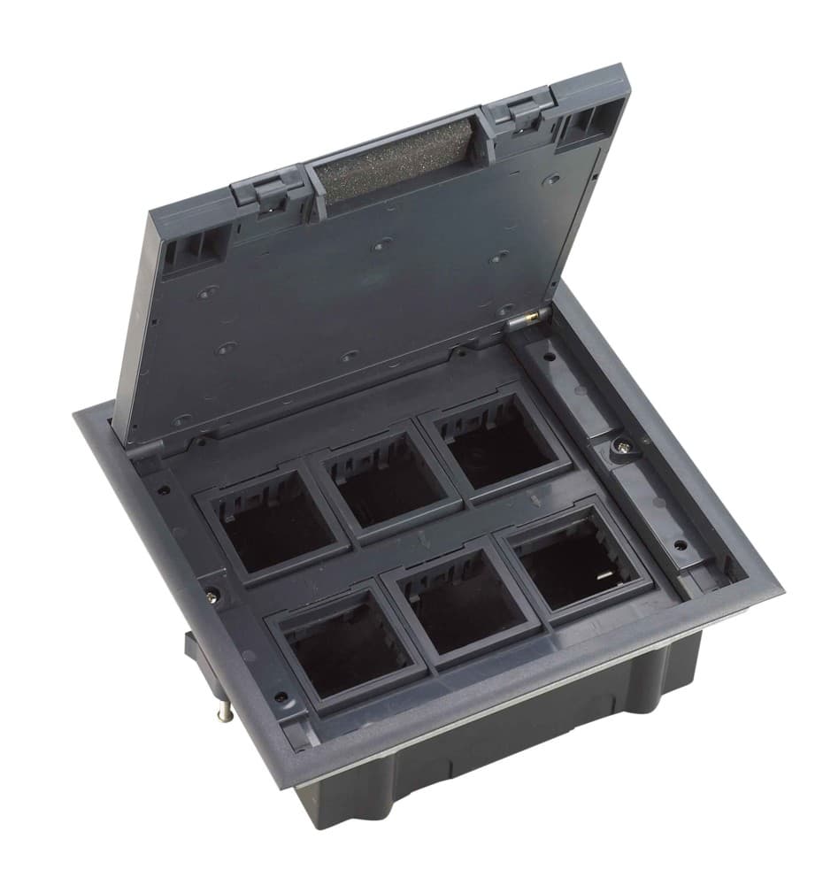 Systeme Elecrtic MultiDesk Люк на 12 модулей IP40 для фальшпола с монтажной коробкой, тип MDK10 — миниатюра 1