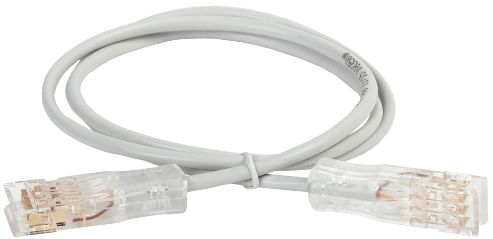 IEK ITK Патч-корд 110-110 2 пары, кат.5Е, 1м, серый PC01-110-2P1M — миниатюра 1