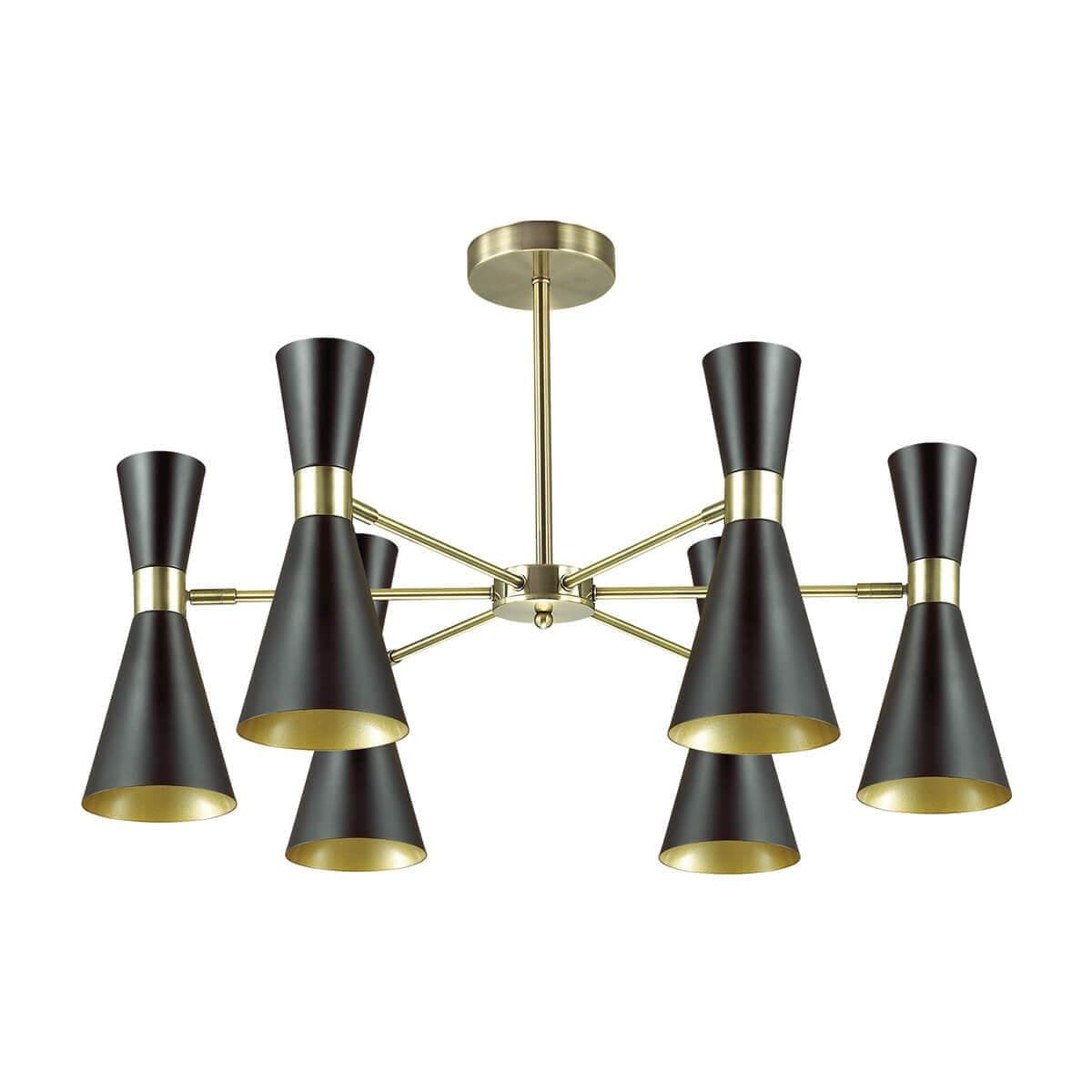 Lumion 3662/6C LN18 000 античная бронза/матовый чёрный Люстра потолочная E14 6*60W 220V QUINN — миниатюра 2