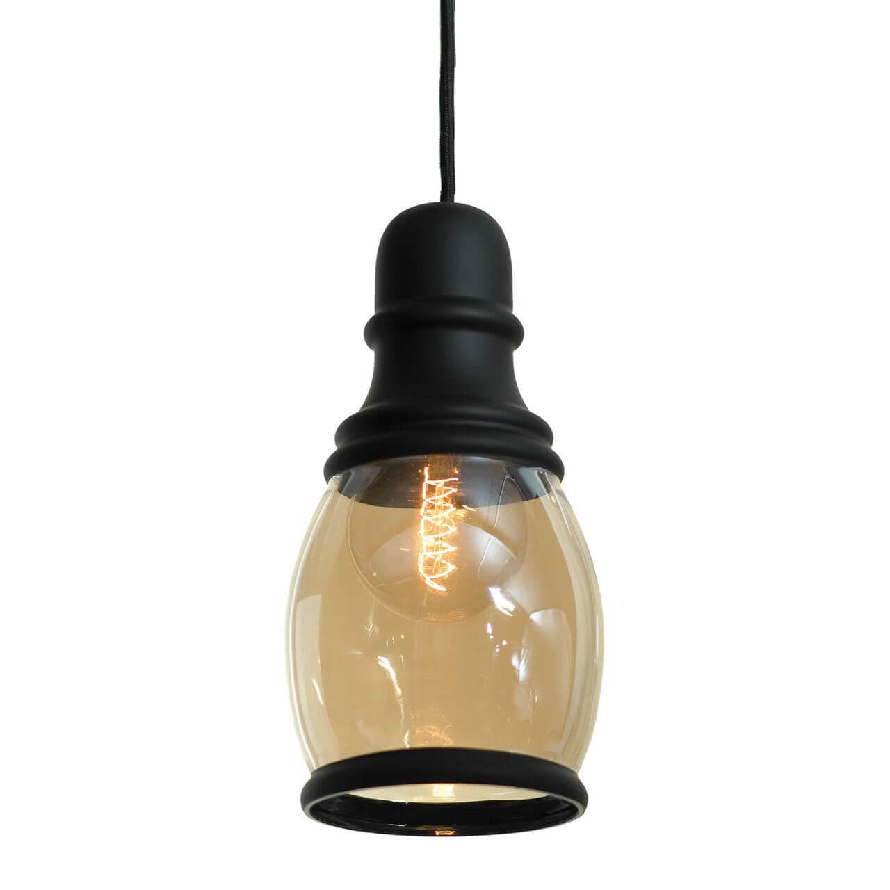 Lussole LOFT Металл Черный /  Стекло Подвес E27 60W LSP-9690 — миниатюра 2