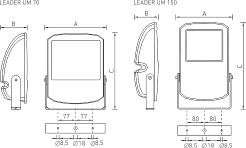 СТ LEADER UMC 150 Grey светильник 1351000410 — миниатюра 3