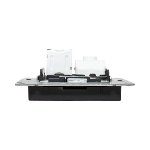 EKF Механизм розетки TV+RJ45 (cat5), чёрный Эпика — миниатюра 10