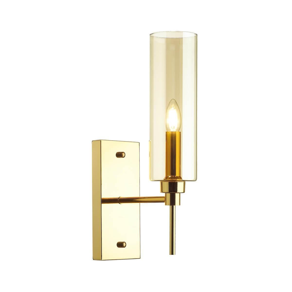 Odeon Light 4689/1W ODL20 281 золотой/янтарный Бра E14 1*40W DIATRA — миниатюра 1