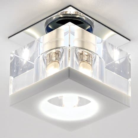 Ambrella Светильник D8031 CL/WG9 D70 H80 mm бело-прозрачный