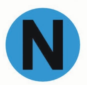 EKF PROxima Наклейка "N" d=20mm.