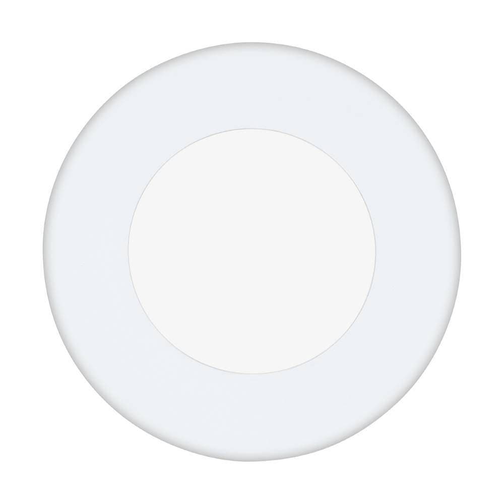 Eglo Светодиодная ультратонкая встраиваемая панель FUEVA 1, 2,7W (LED) 4000K, Ø85, IP44, белый 96249