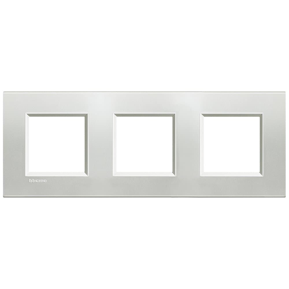 BT LL Серебро Рамка прямоугольная, 2+2+2 мод LNA4802M3AG — миниатюра 2