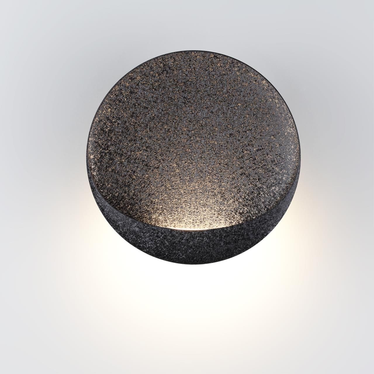 Odeon Light 7003/7WL HIGHTECH ODL25 Настенный светильник черный ice crack/акрил IP44 LED 7W 231Лм 3000K CRI > 90 VELA
