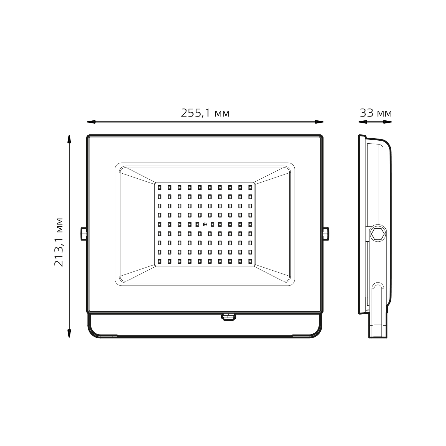 Gauss Прожектор Elementary 100W 9475lm 4000К 175-265V IP65 черный LED 613100110 — миниатюра 7